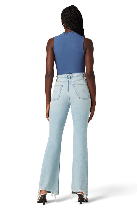 Shop Hudson Jeans Faye High Waist Fray Hem Bootcut Jeans In Isla