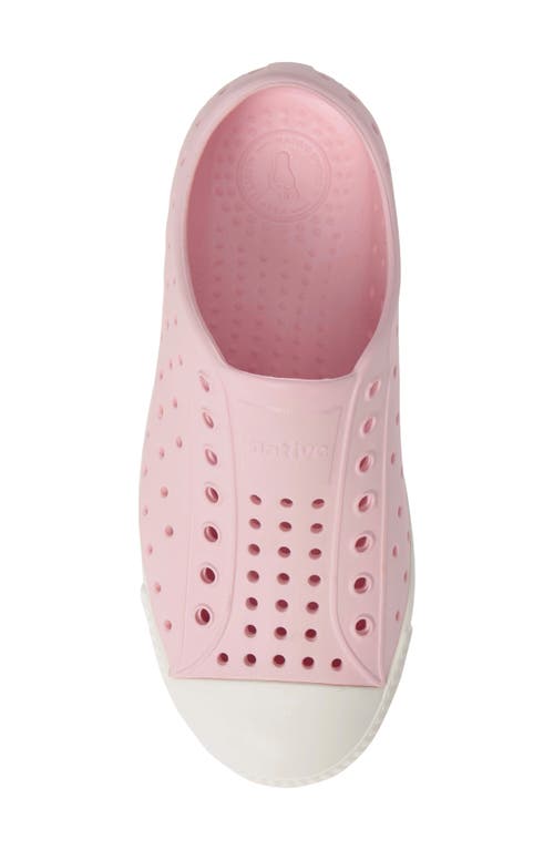 Native Shoes Jefferson Sugarlite Water Resistant Sneaker In Milk Pink/shell White