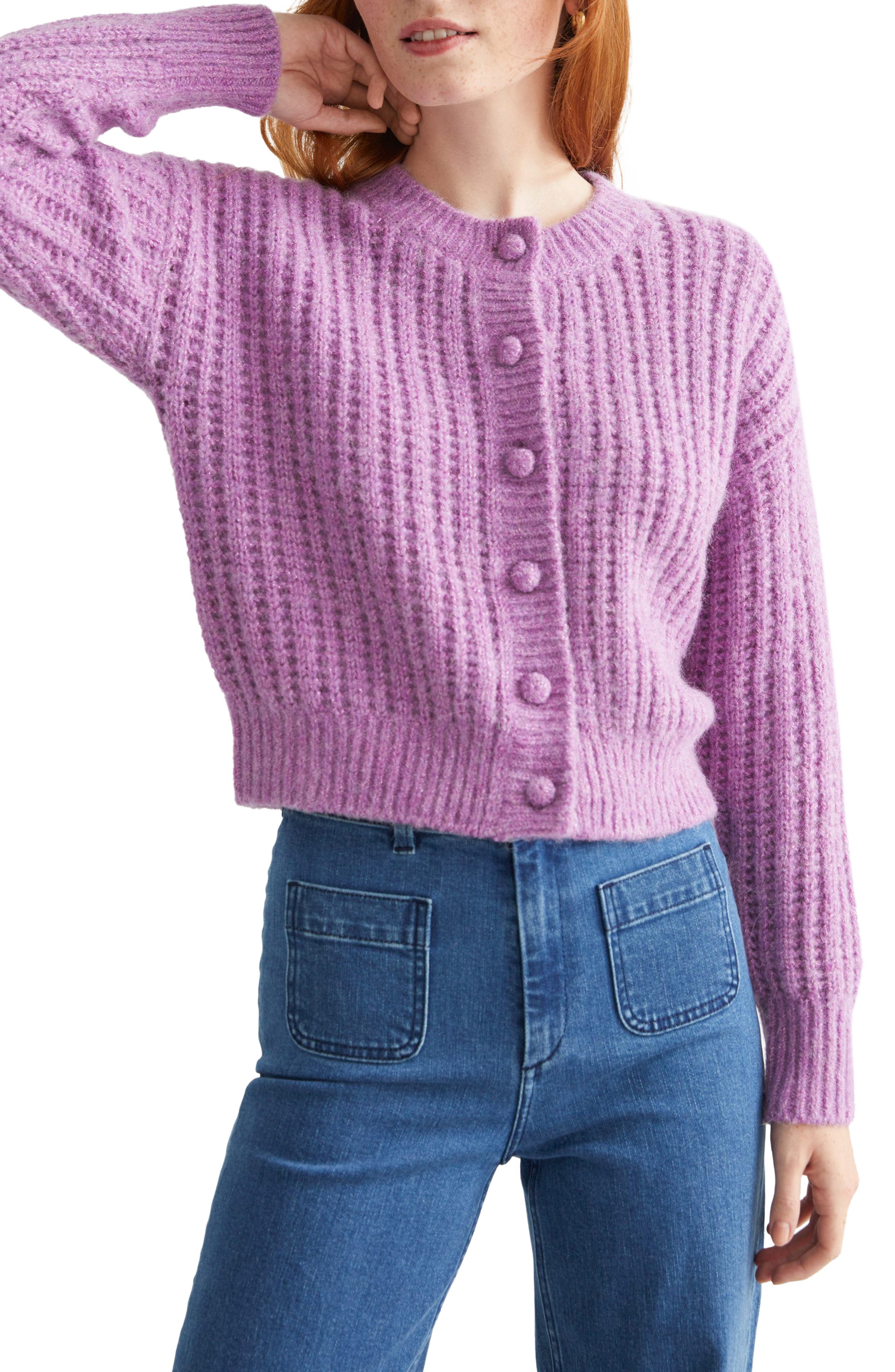 other stories purple sweater