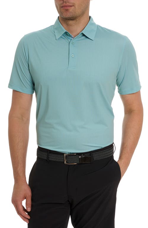 Hyde Micro Dot Stretch Polo in Sage