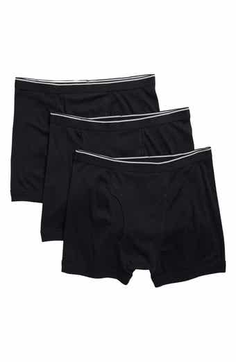 PUMA Mens 2-Pack Basic Underwear Cotton Stretch Shorts Boxer Briefs  White/Black Medium