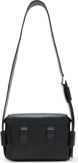 AllSaints Frankie Leather Crossbody Bag in Black