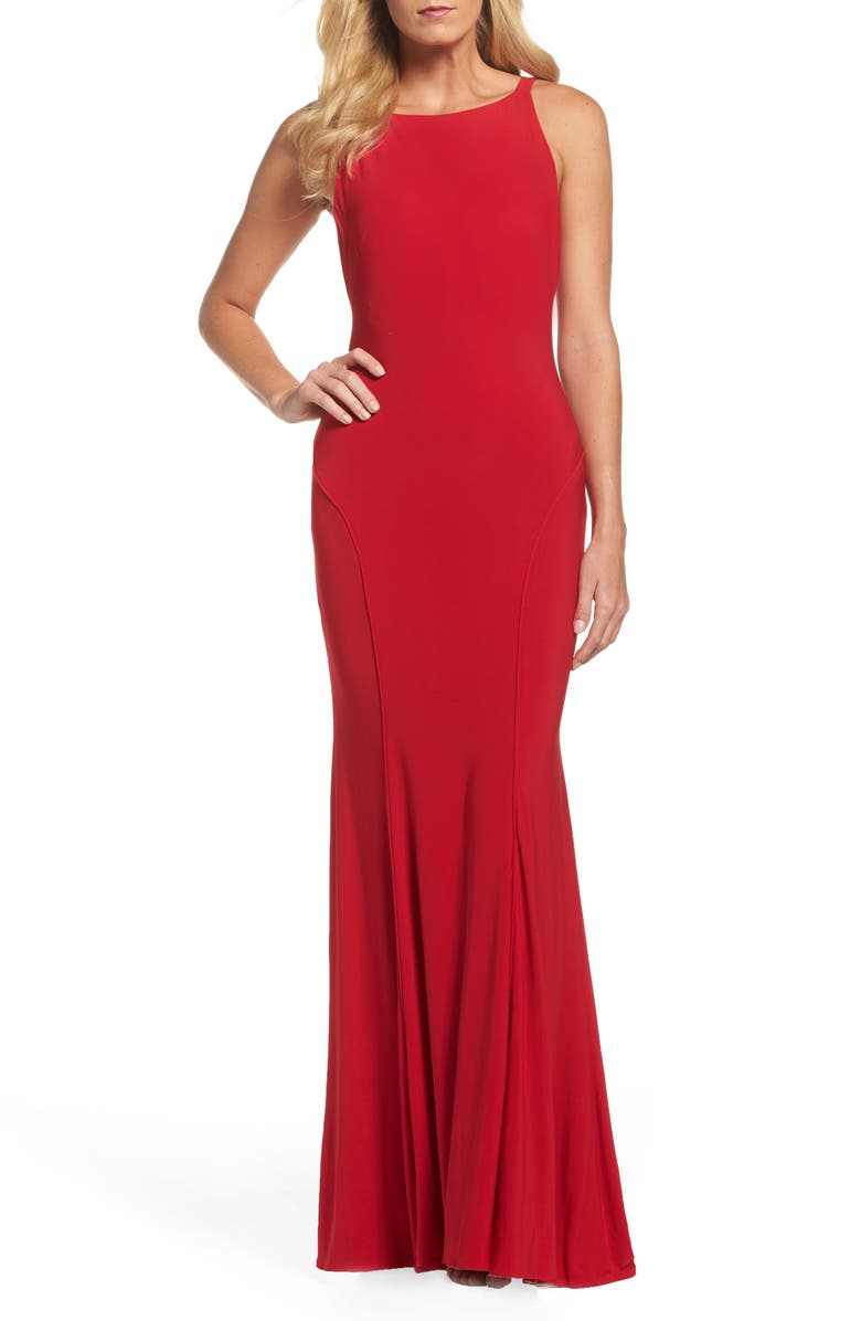 Ieena for Mac Duggal Jersey Gown | Nordstrom