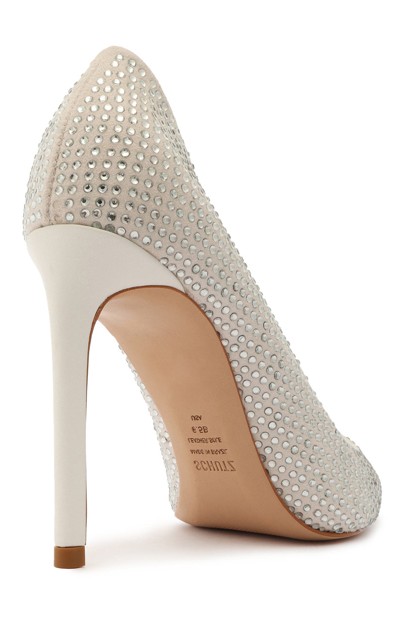 Schutz Lou Crystal Suede Pump | Nordstrom