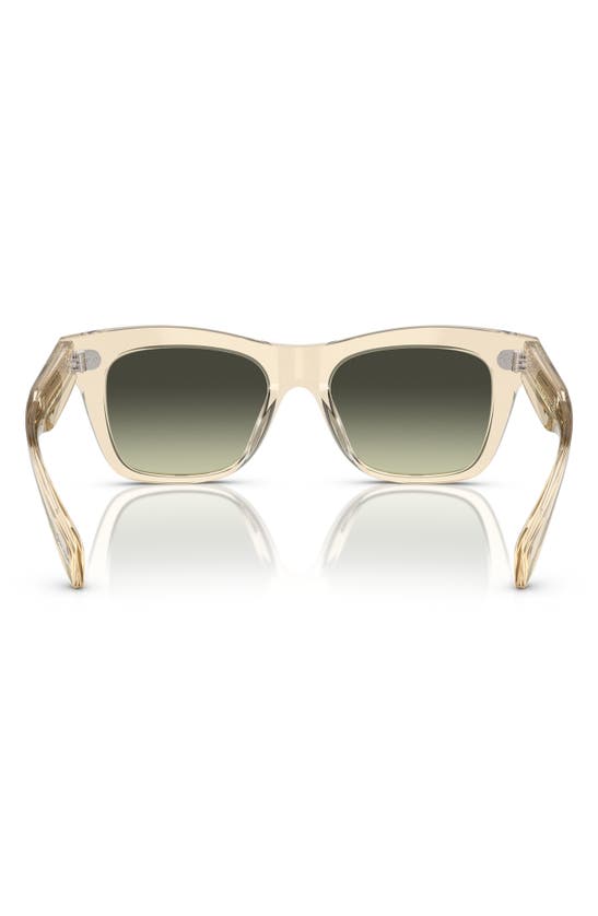 Shop Oliver Peoples Ms. Oliver 51mm Gradient Square Sunglasses In Green