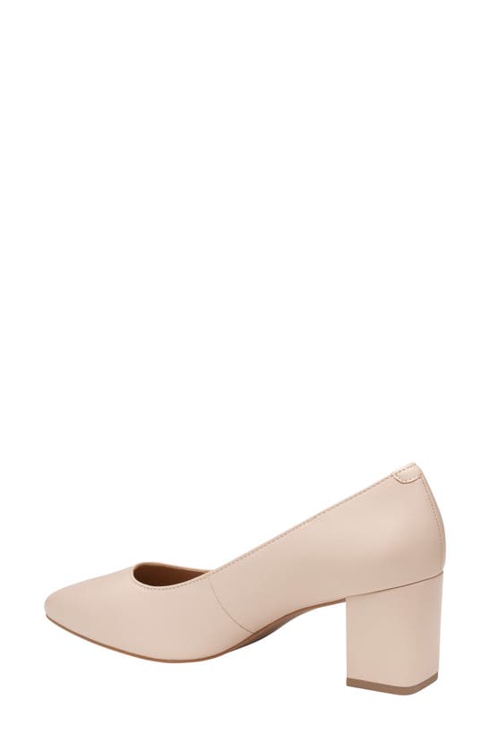 Johnston & Murphy Vicki Block Heel Pump In Blush Glove