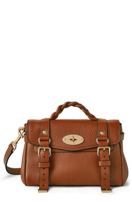 Mulberry Mini Alexa Leather Satchel in Chestnut at Nordstrom