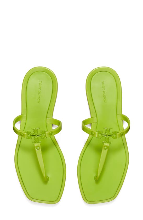 Tory Burch Roxanne Jelly Sandals In Leaf Green/gold | ModeSens