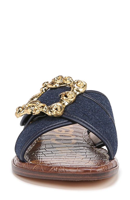 Sam Edelman Gracyn Slide Sandal Hudson Navy In Hudson Blue