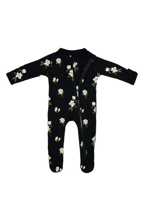 Shop Kyte Baby Print Zip-up Footie In Magnolia