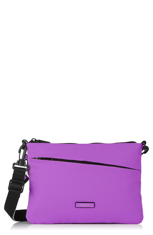 Orbit Flat Water Repellent Crossbody Bag in Violet