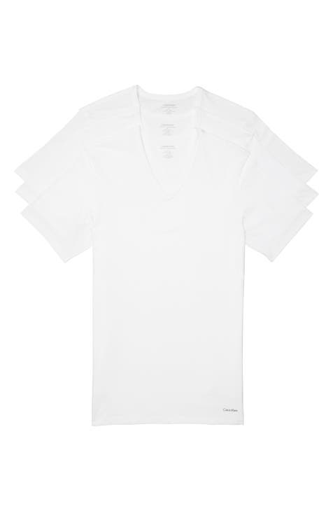 Calvin Klein Jeans Men Black White Striped Round Neck Pure Cotton T-shirt