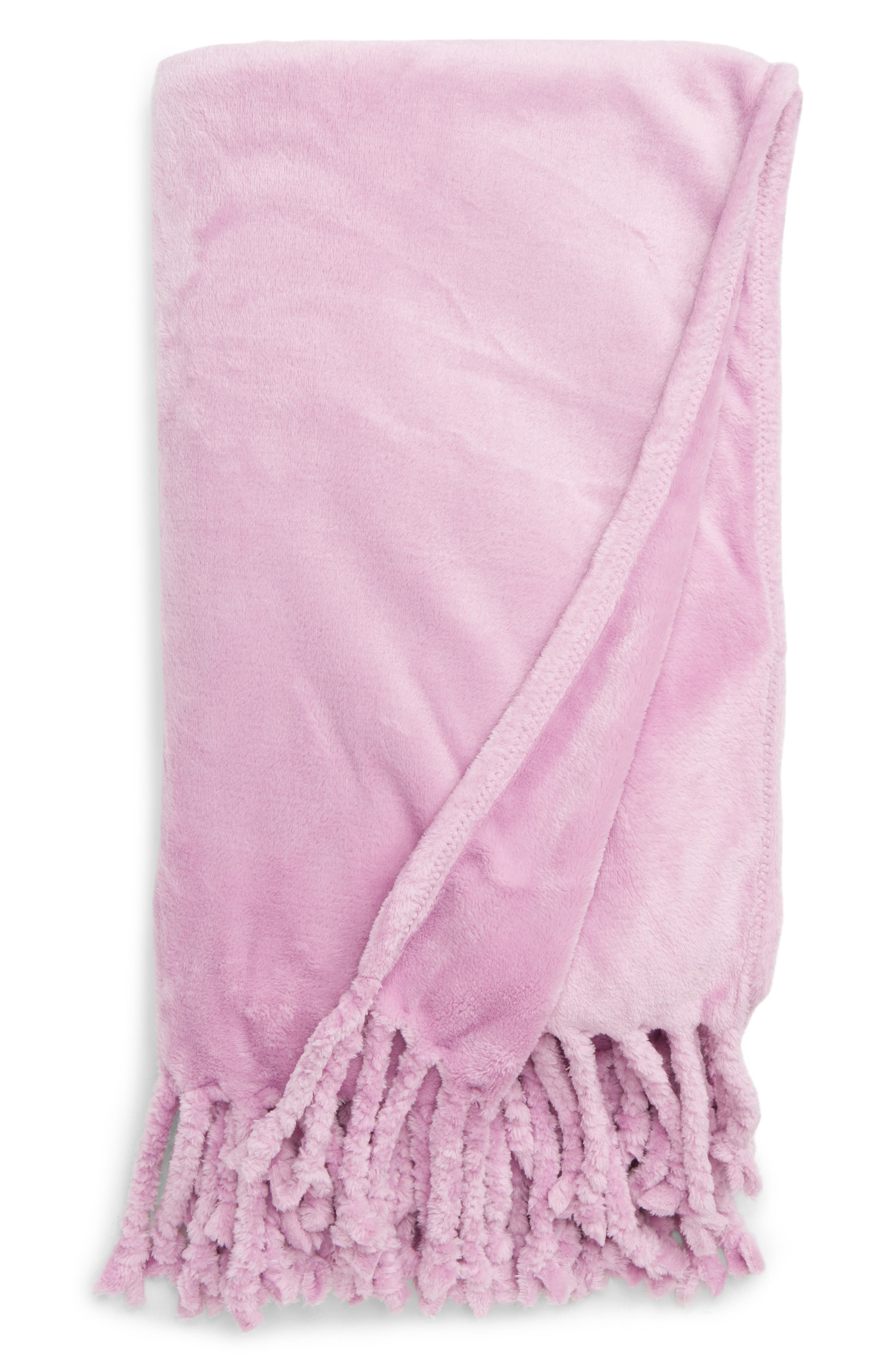 NORDSTROM AT HOME,
                            Kennebunk Bliss Plush Throw,
                            Main thumbnail 300, color,
                            510