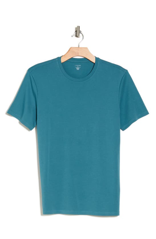 Shop 14th & Union Short Sleeve Interlock T-shirt In Teal Hydro