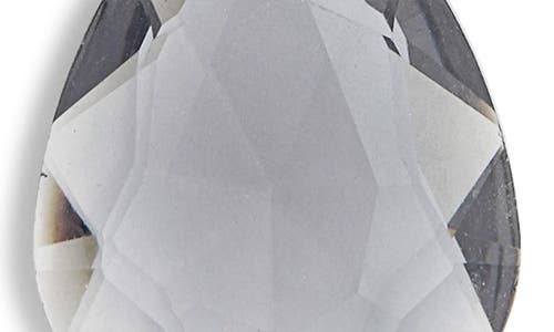 Nordstrom Rack Crystal Teardrop Pendant Necklace In Grey- Rhodium