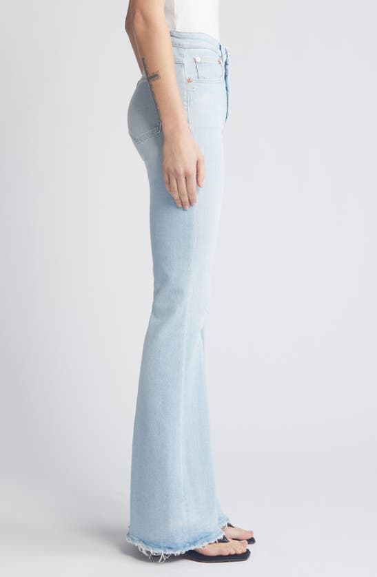 Shop Closed Rawlin Flare Jeans In Extreme Light