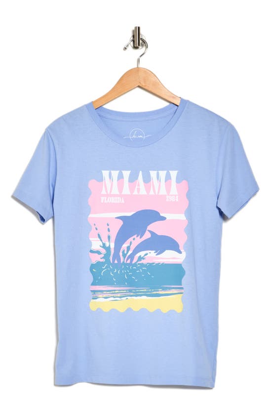 Shop Hi Res Miami Dolphins Graphic T-shirt In Pure Blue