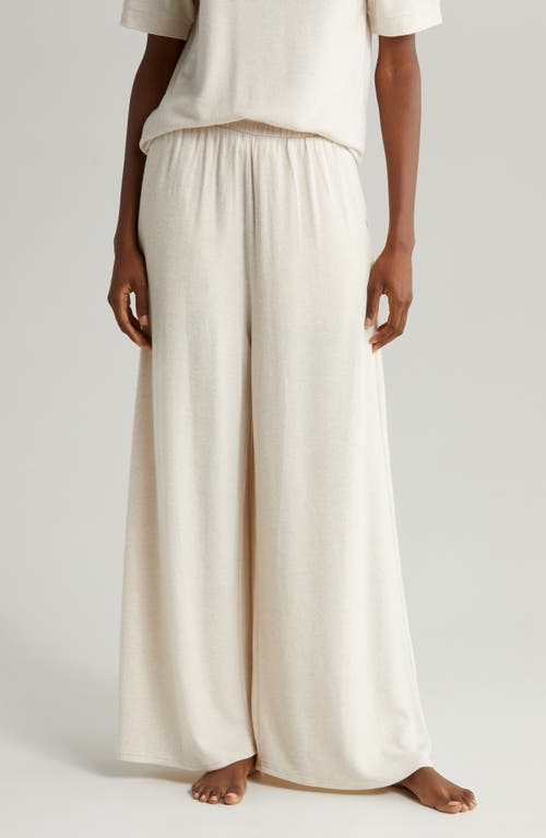 UGG(r) Holsey Peached Knit Wide Leg Lounge Pants in Oatmeal Heather