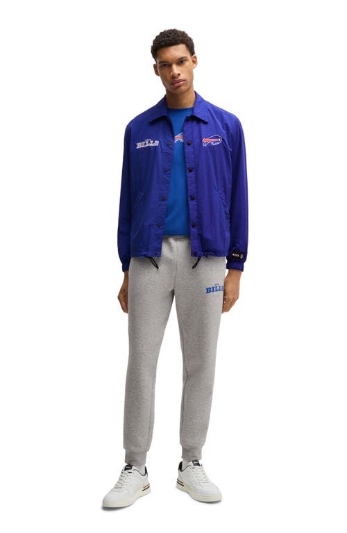 Shop Hugo Boss Boss X Nfl Otto Jacket In Buffalo Bills