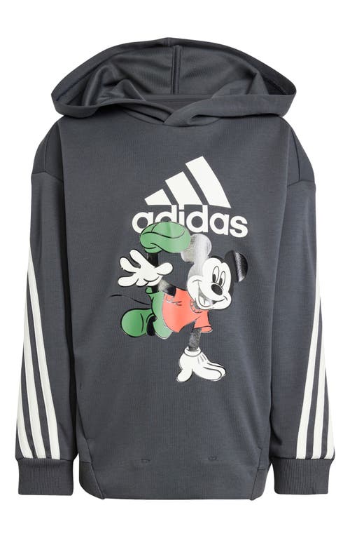 Shop Adidas Originals X Disney Kids' Mickey Mouse Hoodie In Carbon/white/red