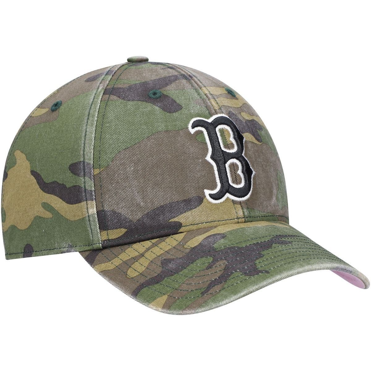 camo red sox hat 47