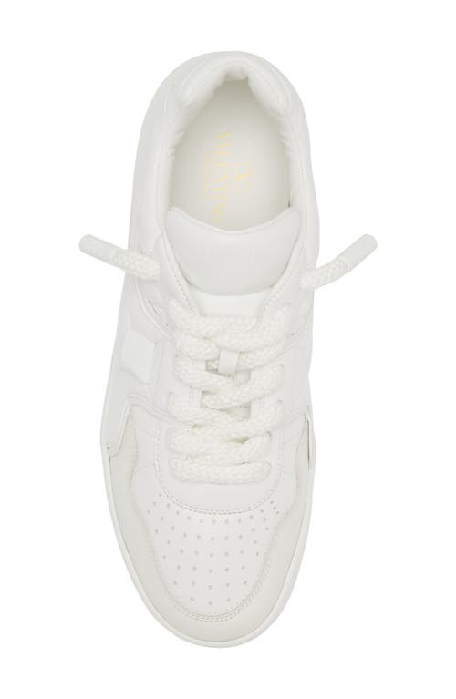 Shop Valentino Garavani One Stud Xl Sneaker In 0bo- Bianco