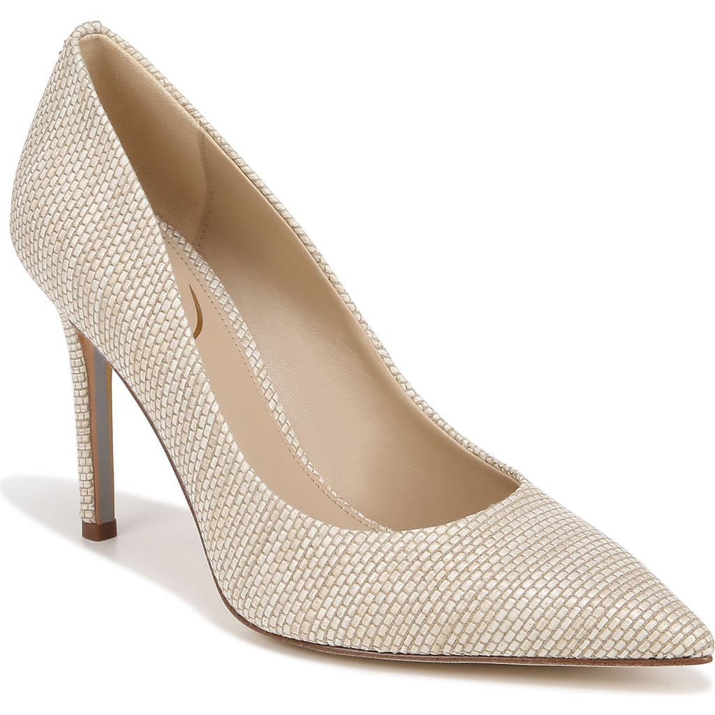 Sam Edelman Hazel Pointed Toe Heel Light In Light Natural