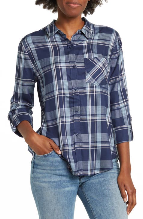 Women's Blue Button Down Shirts | Nordstrom Rack