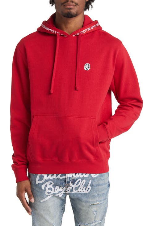 Mens Hoodies & Sweatshirts Ganen Red Graphic Hoodie M / Red
