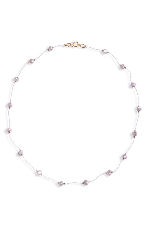 Desnuda Beaded Necklace in Clam