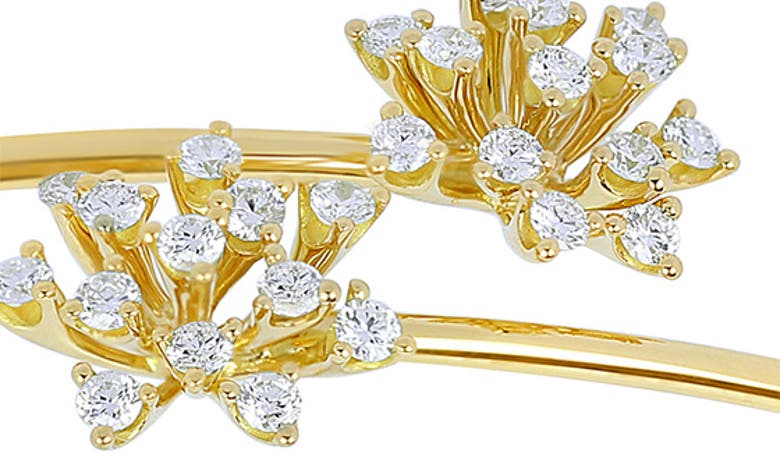 Shop Hueb Luminus Diamond Bangle Bracelet In Yellow Gold