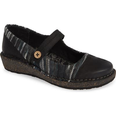 Aetrex Janine Mary Jane Flat, Black