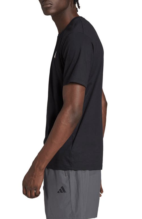 Shop Adidas Originals Adidas Train Essentials Feel Ready T-shirt In Black/white
