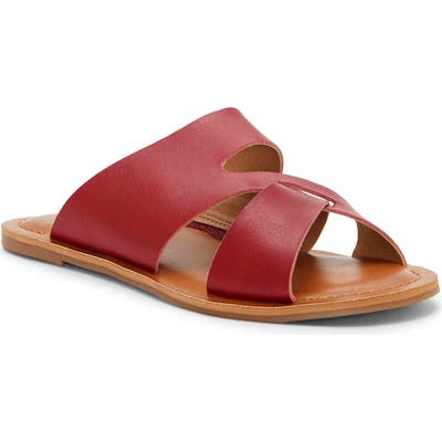 Lucky Brand Leelan Slide Sandal, Red