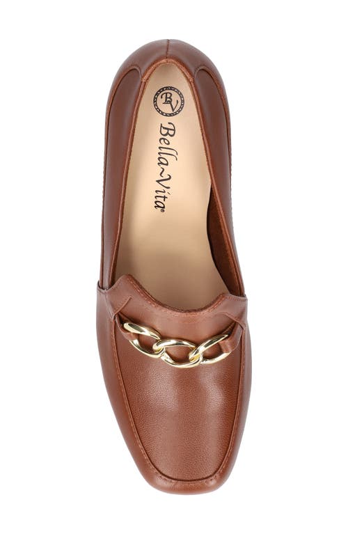 Shop Bella Vita Tam Loafer Pump In Camel Leather