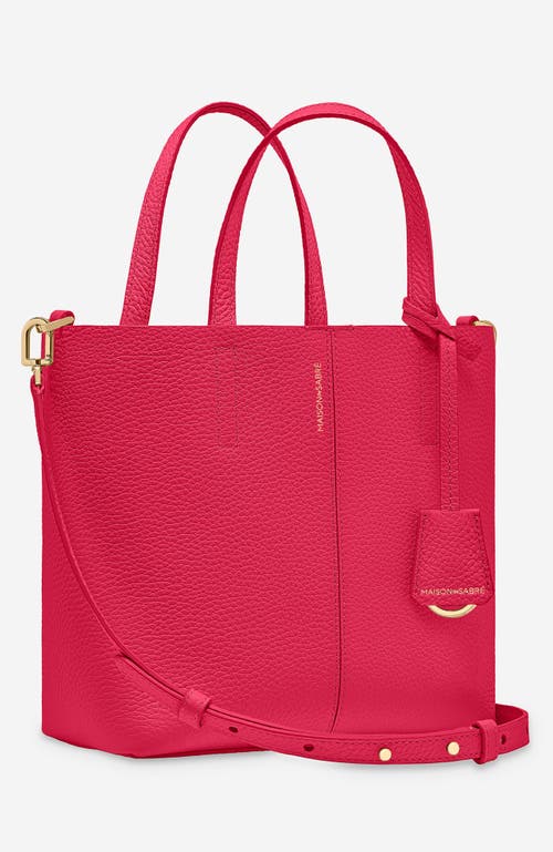 Shop Maison De Sabre Maison De Sabré Soft Small Tote In Fuchsia Lavender