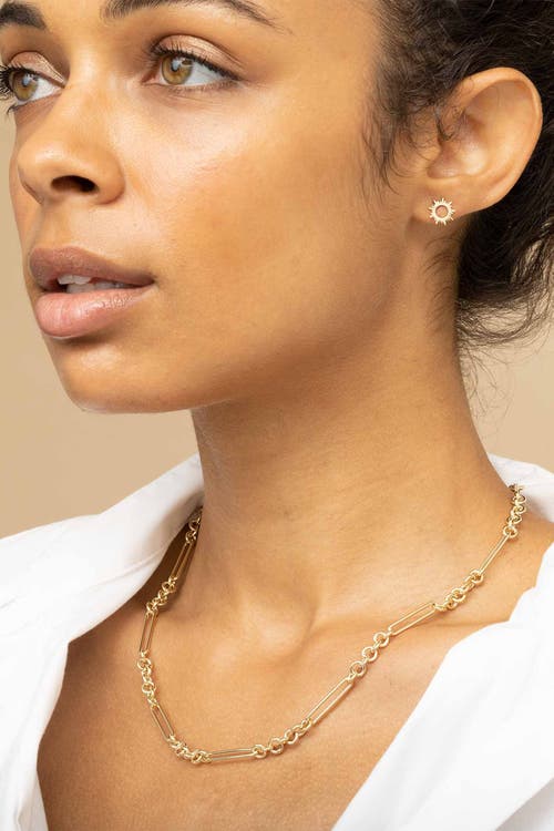 Oradina 14k Gold Bold Venetian Necklace In Yellow Gold