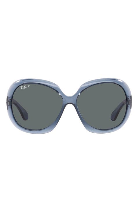 Transparent 60mm Polarized Butterfly Sunglasses