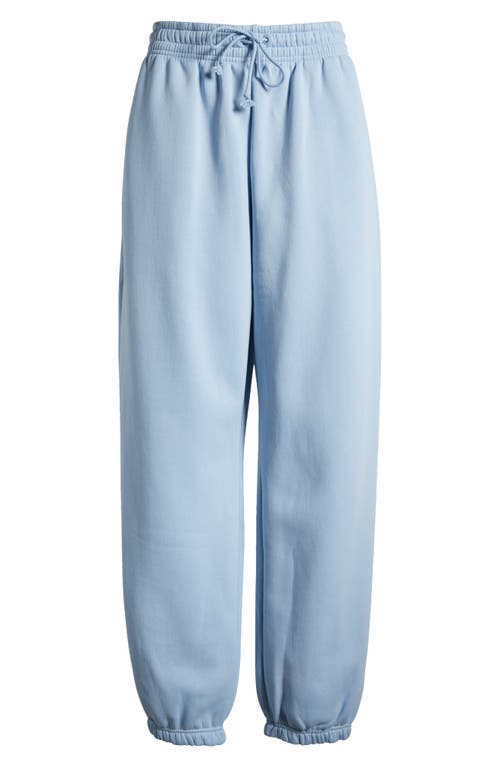 Shop Nike Phoenix Oversize Fleece Sweatpants In Lt Armory Blue/sail