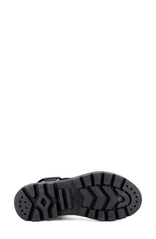 Palladium Pallacruise Platform Sandal In Black/black