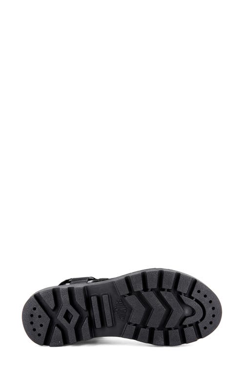 Shop Palladium Pallacruise Platform Sandal In Black/black