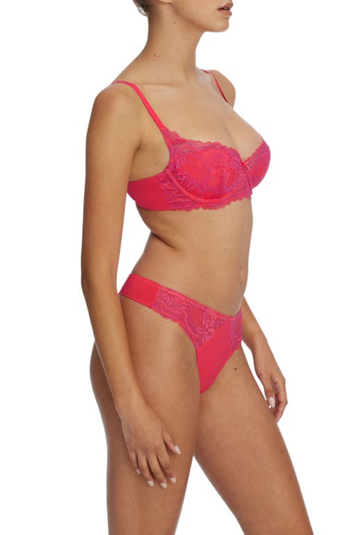 Shop Skarlett Blue Minx Underwire Balconette T-shirt Bra In Passion Fruit/rose Violet