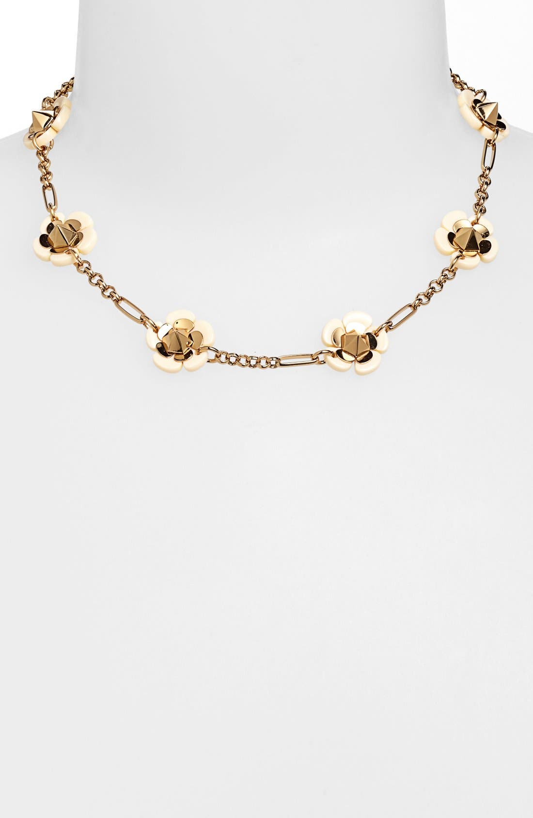 Tory Burch Spiked Flower Station Necklace Nordstrom