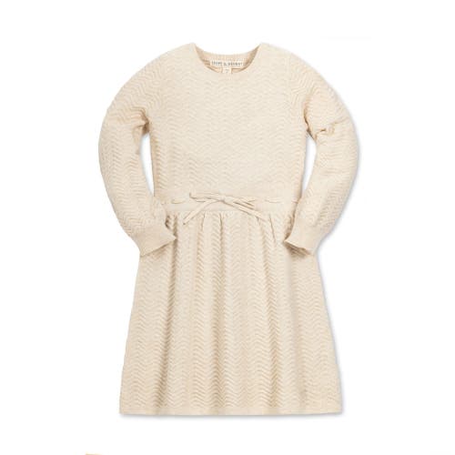Hope & Henry Baby Girls' Organic Balloon Sleeve Sweater Dress, Infant In Light Oatmeal Heather