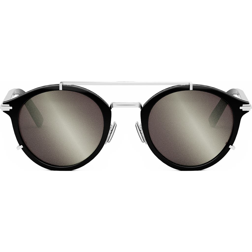 Dior 'blacksuit R7u 50mm Round Sunglasses In Multi