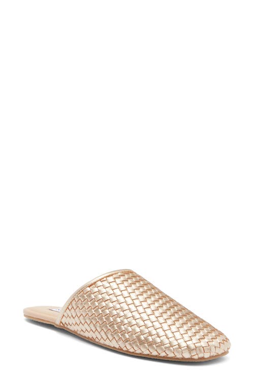 Shop Steve Madden Sallie Mule In Gold Leather