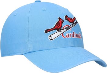 47 Men's '47 Light Blue St. Louis Cardinals Logo Cooperstown Collection Clean  Up Adjustable Hat