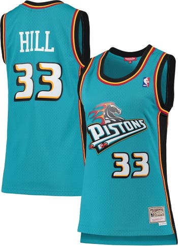 Grant Hill 33 Detroit Pistons 1998-99 Mitchell & Ness Swingman Jersey