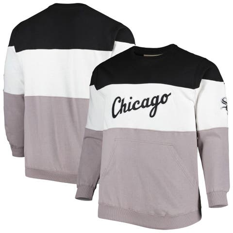 New Era Men's Black Chicago White Sox Big and Tall Twofer Pullover