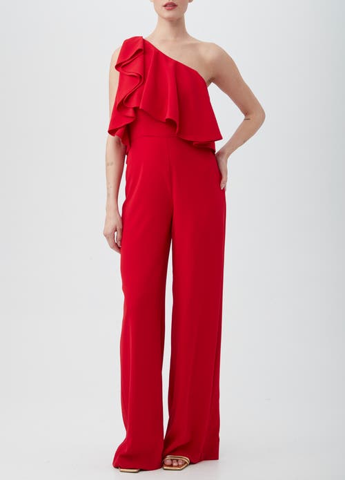 Shop Trina Turk Royal Jumpsuit In Red Spark